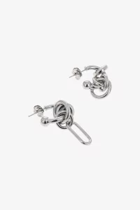 Troy Small Earrings Justine Clenquet – Palladium | Centre Commercial